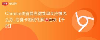 Chrome浏览器右键菜单反应慢怎么办_右键卡顿优化解决办法【干货】