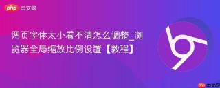 网页字体太小看不清怎么调整_浏览器全局缩放比例设置【教程】