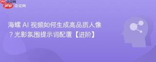 海螺 AI 视频如何生成高品质人像？光影氛围提示词配置【进阶】