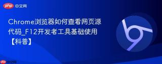 chrome浏览器如何查看网页源代码_f12开发者工具基础使用【科普】