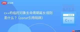 c++的临时对象生命周期延长规则是什么？ (const引用陷阱)