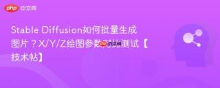 Stable Diffusion如何批量生成图片？X/Y/Z绘图参数对比测试【技术帖】