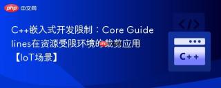 C++嵌入式开发限制：Core Guidelines在资源受限环境的裁剪应用【IoT场景】
