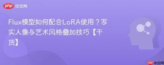 Flux模型如何配合LoRA使用？写实人像与艺术风格叠加技巧【干货】