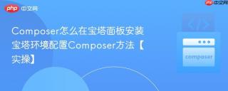 composer怎么在宝塔面板安装 宝塔环境配置composer方法【实操】