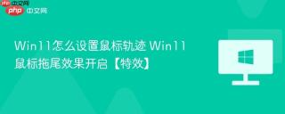 win11怎么设置鼠标轨迹 win11鼠标拖尾效果开启【特效】