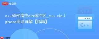 c++如何清空cin缓冲区_c++ cin.ignore用法详解【指南】