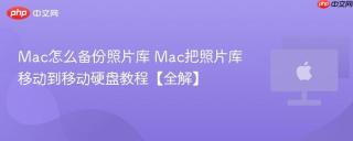 Mac怎么备份照片库 Mac把照片库移动到移动硬盘教程【全解】