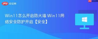 Win11怎么开启防火墙 Win11网络安全防护开启【安全】