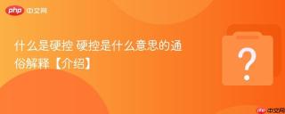 什么是硬控 硬控是什么意思的通俗解释【介绍】