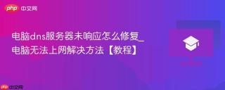 电脑dns服务器未响应怎么修复_电脑无法上网解决方法【教程】