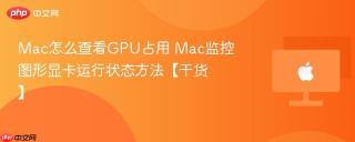 Mac怎么查看GPU占用 Mac监控图形显卡运行状态方法【干货】