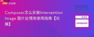 Composer怎么安装Intervention Image 图片处理库使用指南【实操】