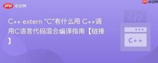 C++ extern 