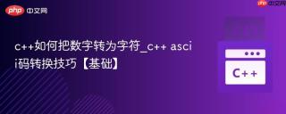 c++如何把数字转为字符_c++ ascii码转换技巧【基础】