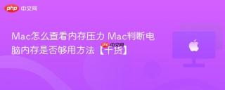 Mac怎么查看内存压力 Mac判断电脑内存是否够用方法【干货】