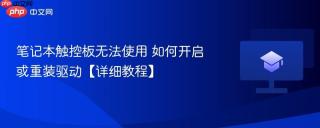 笔记本触控板无法使用 如何开启或重装驱动【详细教程】