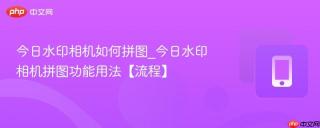 今日水印相机如何拼图_今日水印相机拼图功能用法【流程】