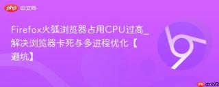 Firefox火狐浏览器占用CPU过高_解决浏览器卡死与多进程优化【避坑】