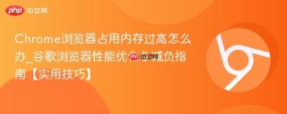Chrome浏览器占用内存过高怎么办_谷歌浏览器性能优化与减负指南【实用技巧】
