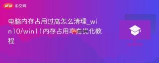 电脑内存占用过高怎么清理_win10/win11内存占用率高优化教程