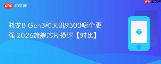 骁龙8 Gen3和天玑9300哪个更强 2026旗舰芯片横评【对比】