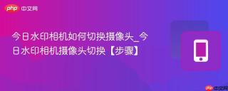 今日水印相机如何切换摄像头_今日水印相机摄像头切换【步骤】