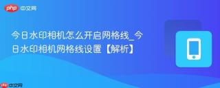 今日水印相机怎么开启网格线_今日水印相机网格线设置【解析】