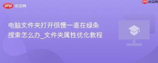 电脑文件夹打开很慢一直在绿条搜索怎么办_文件夹属性优化教程