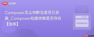 Composer怎么判断包是否已安装_Composer检查依赖是否存在【指南】