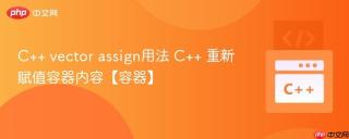 C++ vector assign用法 C++ 重新赋值容器内容【容器】