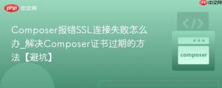 composer报错ssl连接失败怎么办_解决composer证书过期的方法【避坑】