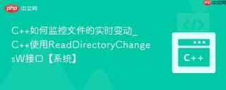 C++如何监控文件的实时变动_C++使用ReadDirectoryChangesW接口【系统】