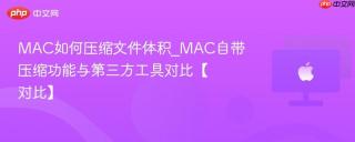 MAC如何压缩文件体积_MAC自带压缩功能与第三方工具对比【对比】