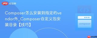 Composer怎么安装到指定的vendor外_Composer自定义包安装目录【技巧】