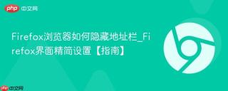 Firefox浏览器如何隐藏地址栏_Firefox界面精简设置【指南】