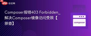 composer报错403 forbidden_解决composer镜像访问受限【排查】