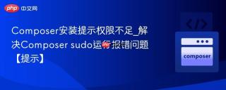 composer安装提示权限不足_解决composer sudo运行报错问题【提示】