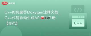 C++如何编写Doxygen注释文档_C++代码自动生成API开发手册【规范】