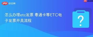 怎么办理etc发票 粤通卡等ETC电子发票开具流程