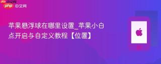 苹果悬浮球在哪里设置_苹果小白点开启与自定义教程【位置】