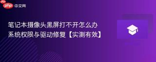 笔记本摄像头黑屏打不开怎么办 系统权限与驱动修复【实测有效】