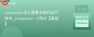 composer怎么查看当前的运行版本_composer -V用法【基础】