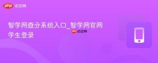 智学网查分系统入口_智学网官网学生登录