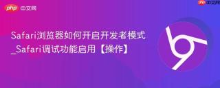 Safari浏览器如何开启开发者模式_Safari调试功能启用【操作】