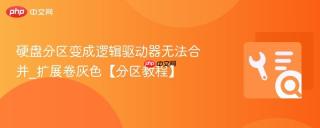 硬盘分区变成逻辑驱动器无法合并_扩展卷灰色【分区教程】