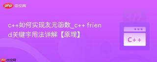 c++如何实现友元函数_c++ friend关键字用法详解【原理】