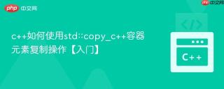 c++如何使用std::copy_c++容器元素复制操作【入门】