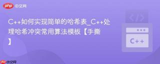 C++如何实现简单的哈希表_C++处理哈希冲突常用算法模板【手撕】
