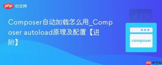 composer自动加载怎么用_composer autoload原理及配置【进阶】